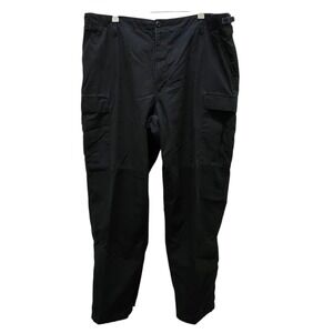 Military Style Black Fatigue‎ Cargo Pants XL -R GENUINE GEAR